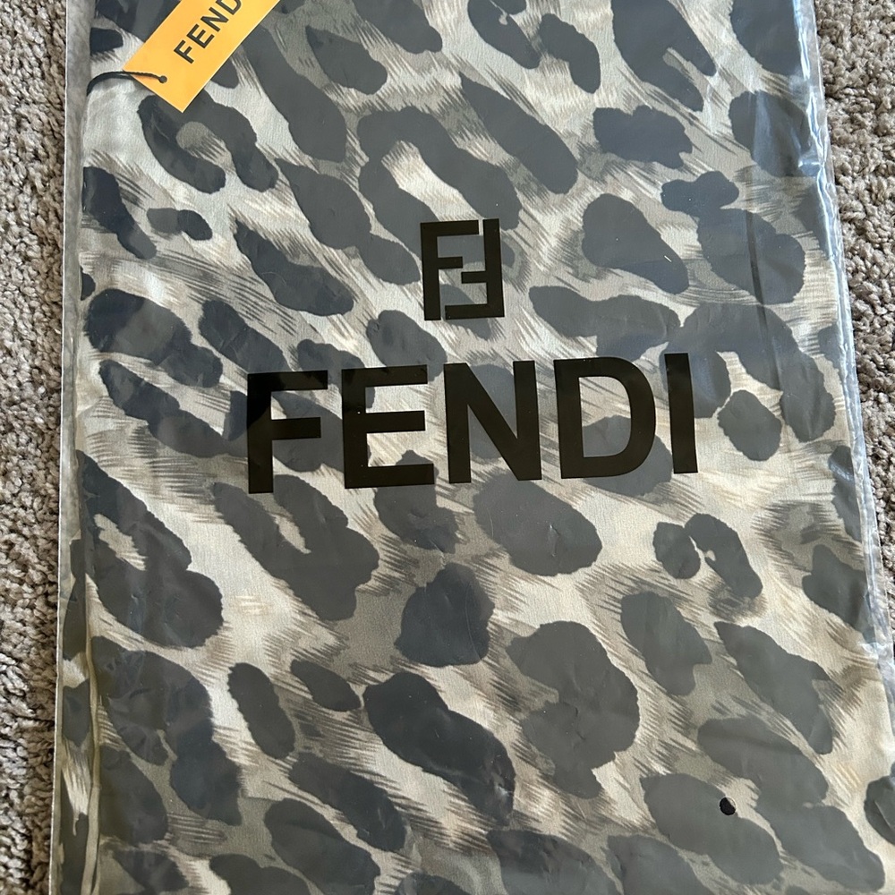 Fendi Leopard Print scarf